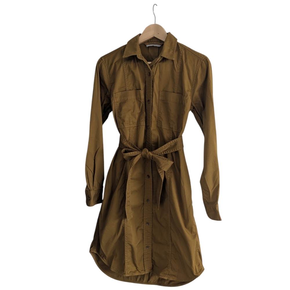 Everlane bronze shirt dress (2)
